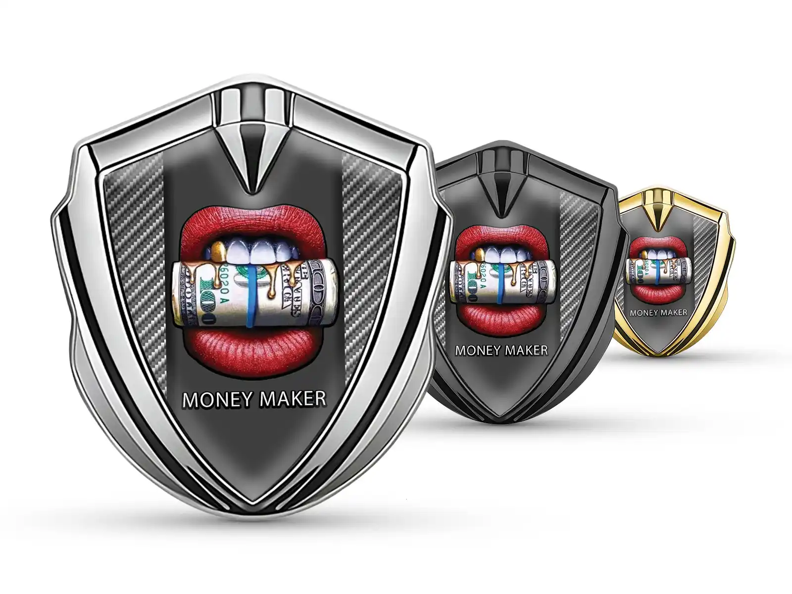 Metal Domed Emblem Customizable Glossy Domed